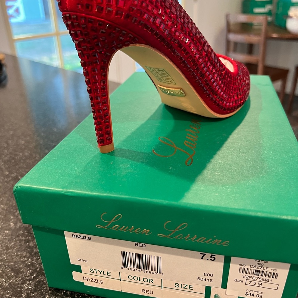 Lauren Lorraine Dazzle Red Heels